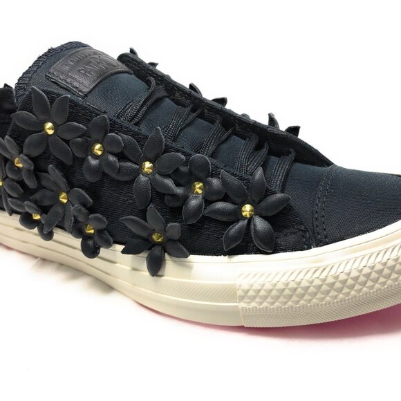 Converse Women's Patbo Low Classic OX Black Floral Sneaker Women 6.5 M - Picture 9 of 14